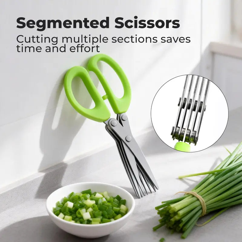 Five-Blade Herb Scissors - Two Short-Size Pairs original product photo 7