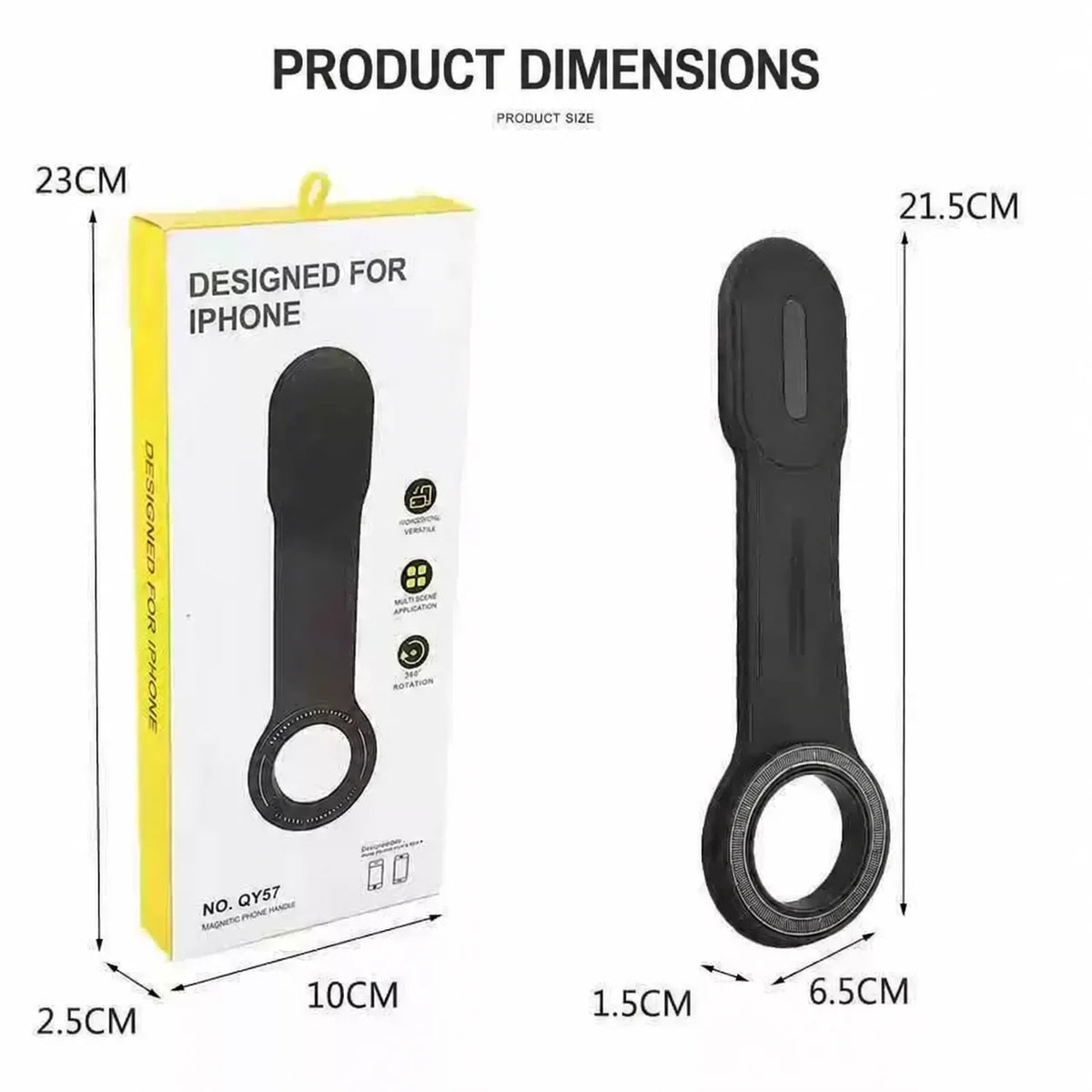 QY57 Foldable Magnetic Phone Holders – Matching Duo – product view 6