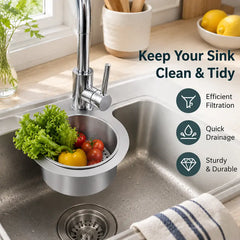 Hanging Sink Strainer Baskets - Two-Piece Set