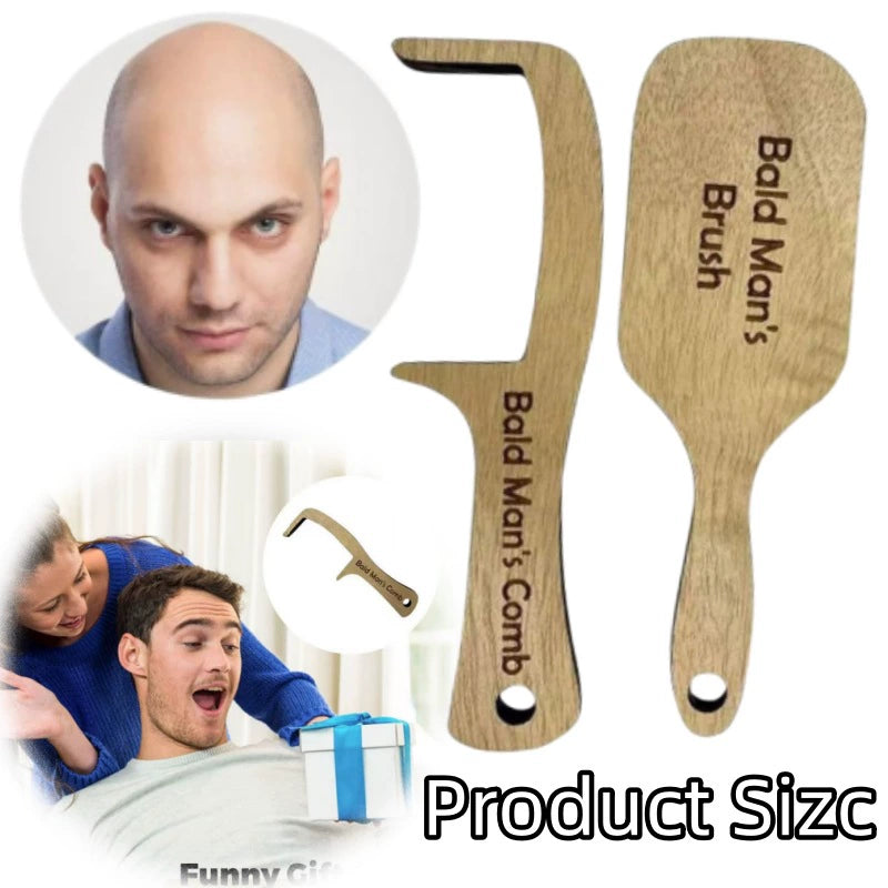 Bald Man's Wooden Gag Gift Kits – Two Sets – original product view