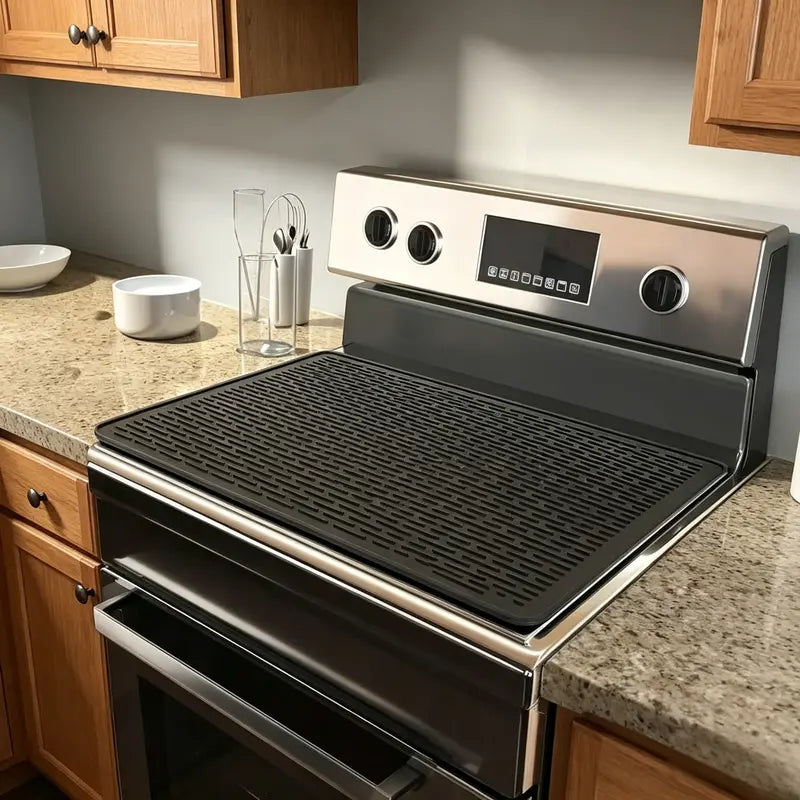 Silicone Stove Top Cover Mats – 28 × 20 in Matching Duo – product view