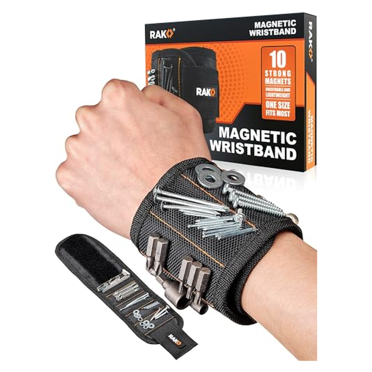 Magnetic Wristbands for Screws and Drill Bits – Two-Pack original product photo