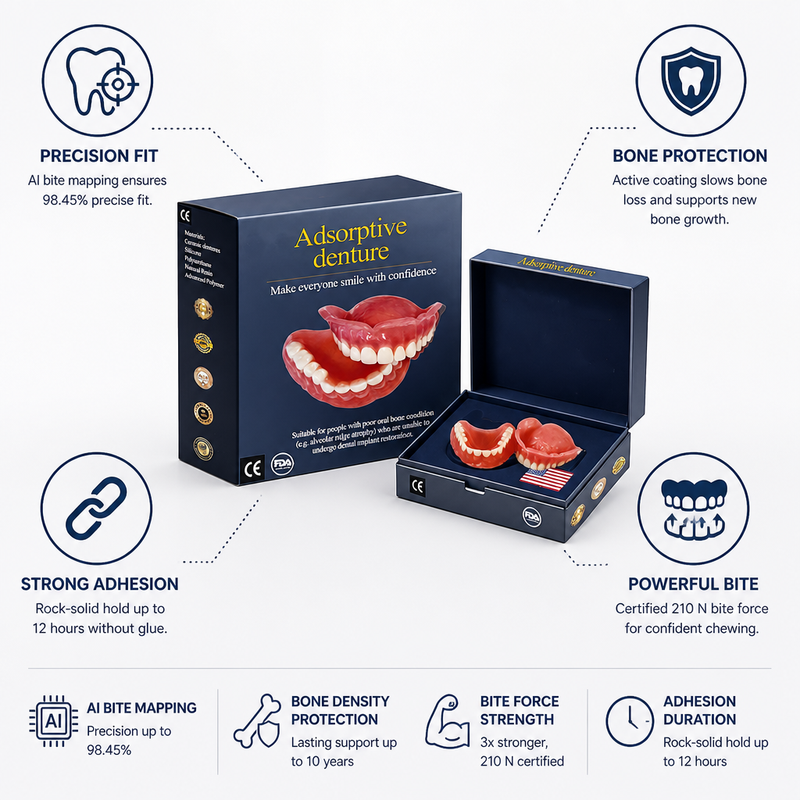 Custom-fit adult denture product view 3