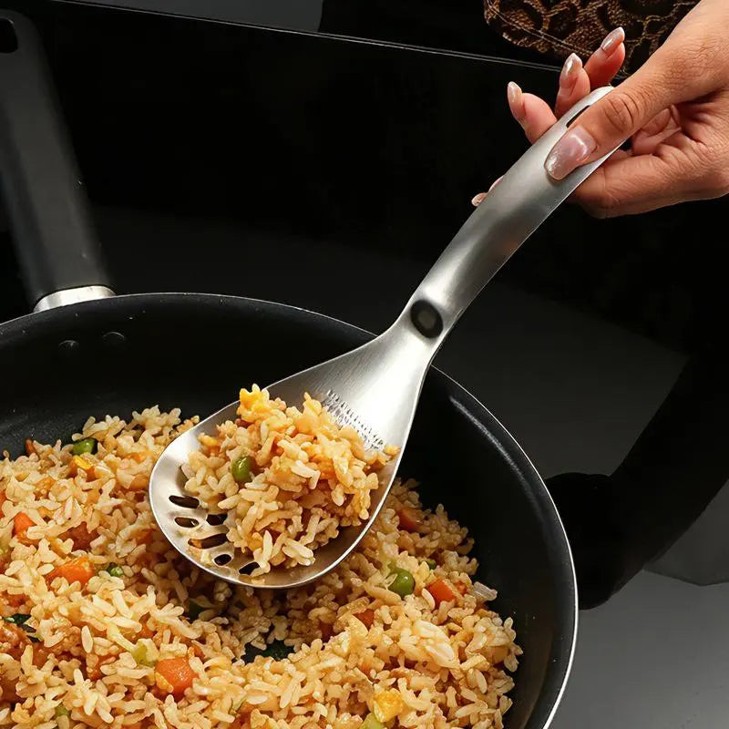 5-in-1 Stainless Steel Cooking Spoons – Four-Piece Set – product view