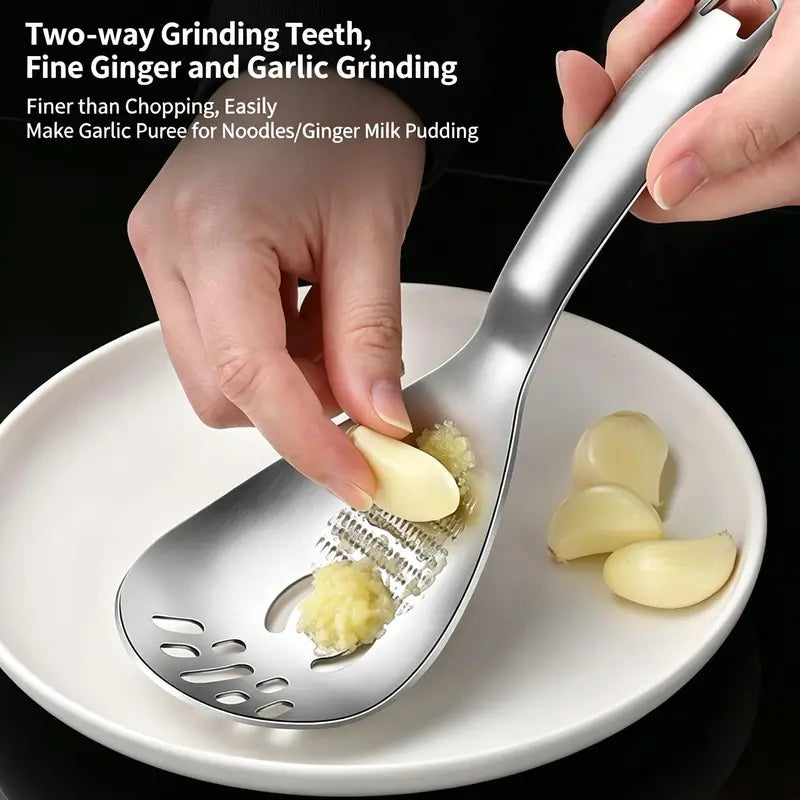 5-in-1 Stainless Steel Cooking Spoons – Four-Piece Set – product view