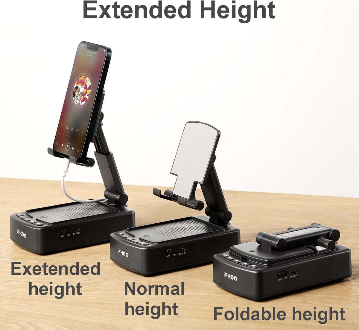 Gifts for Men Women, Phone Stand with Bluetooth Speaker BT5.3, Gifts for Him Dad Who have everything, Phone Holder with Wireless Speaker for iPhone/Android/Tablet, Tech Gadgets,Birthday Gifts for Men — source gallery