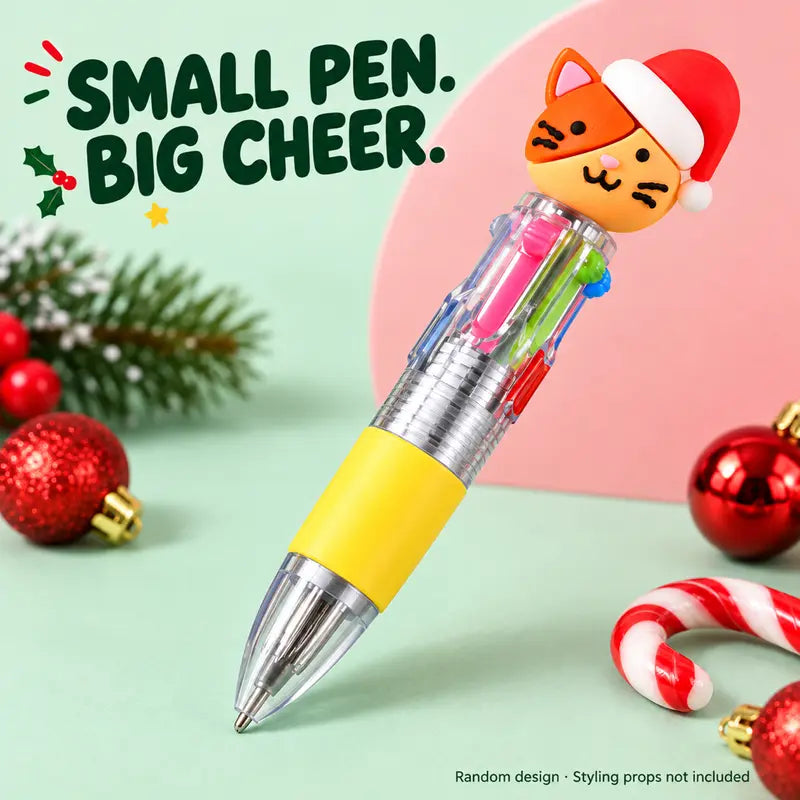 Christmas Four-Color Pens – Two Four-Pen Sets – source product view