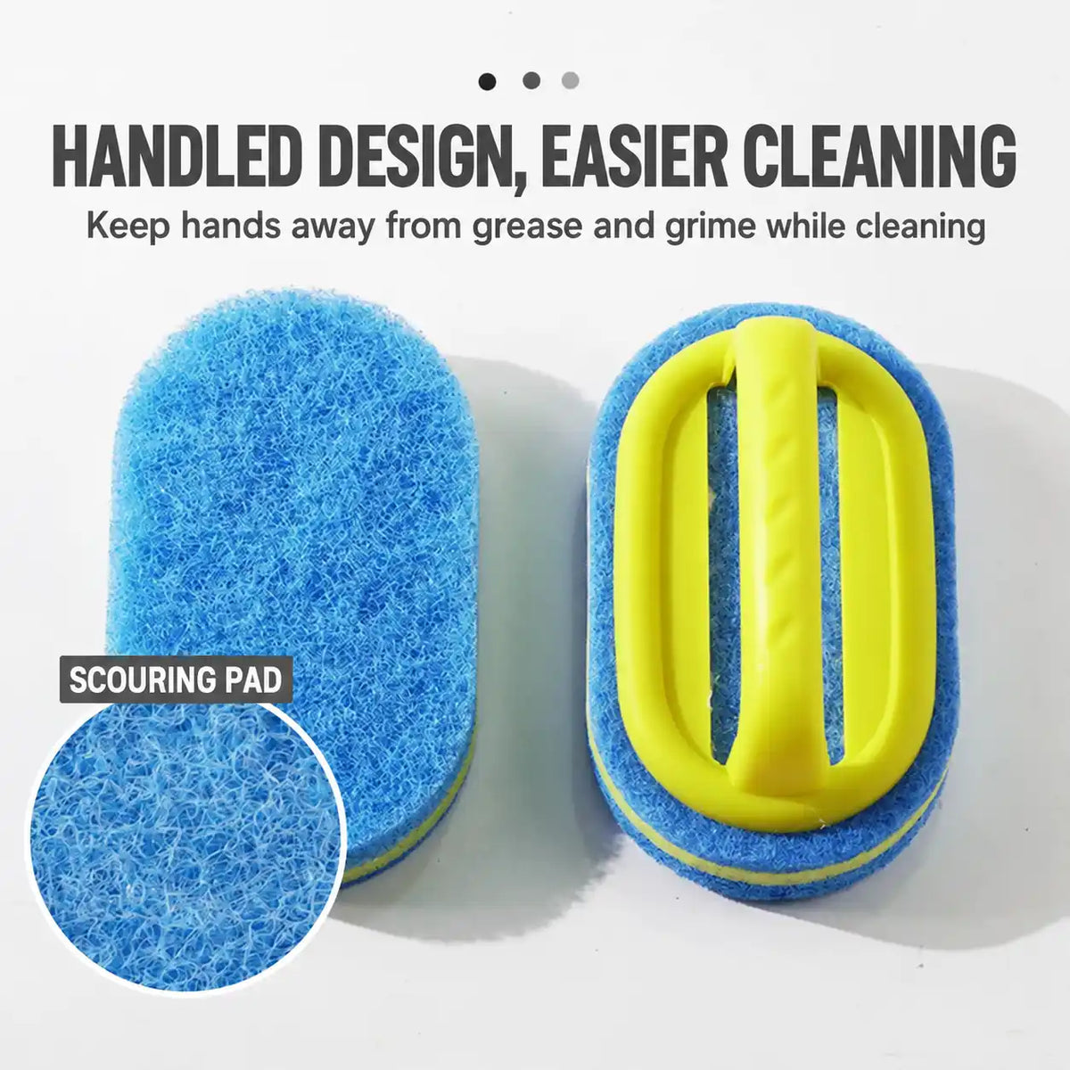 Handled Scrub Sponges – Four-Piece Set – product view 2