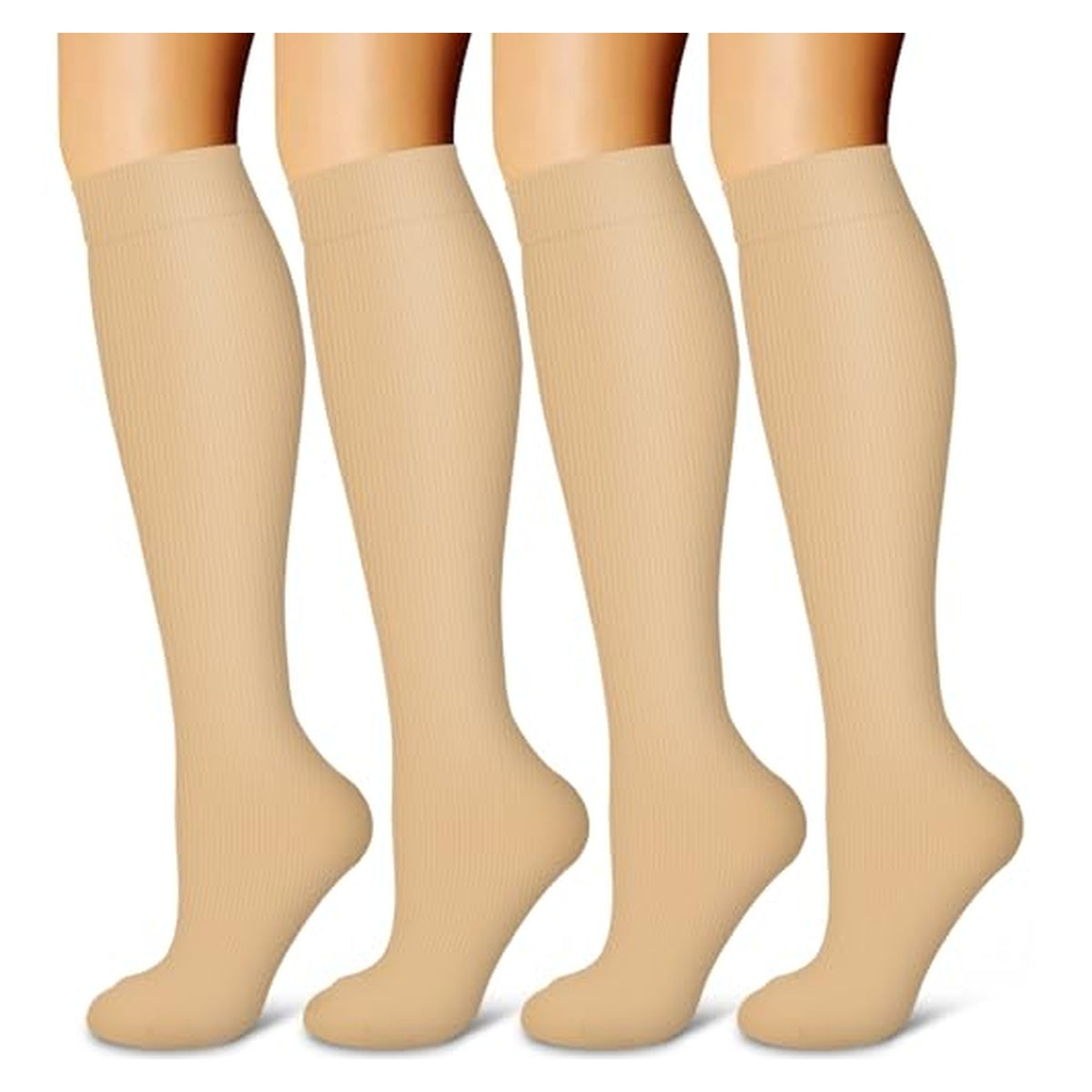 Laite Hebe Compression Socks - Four-Pair Pack — 03-nude