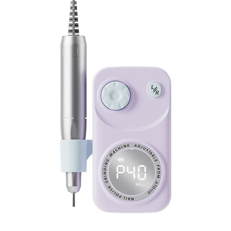 Purple rechargeable nail drill