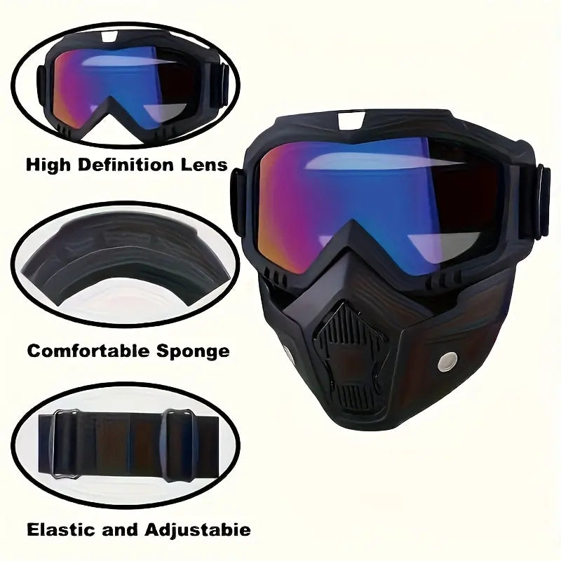 Detachable Full-Face Goggles - Two-Mask Set original product photo 11