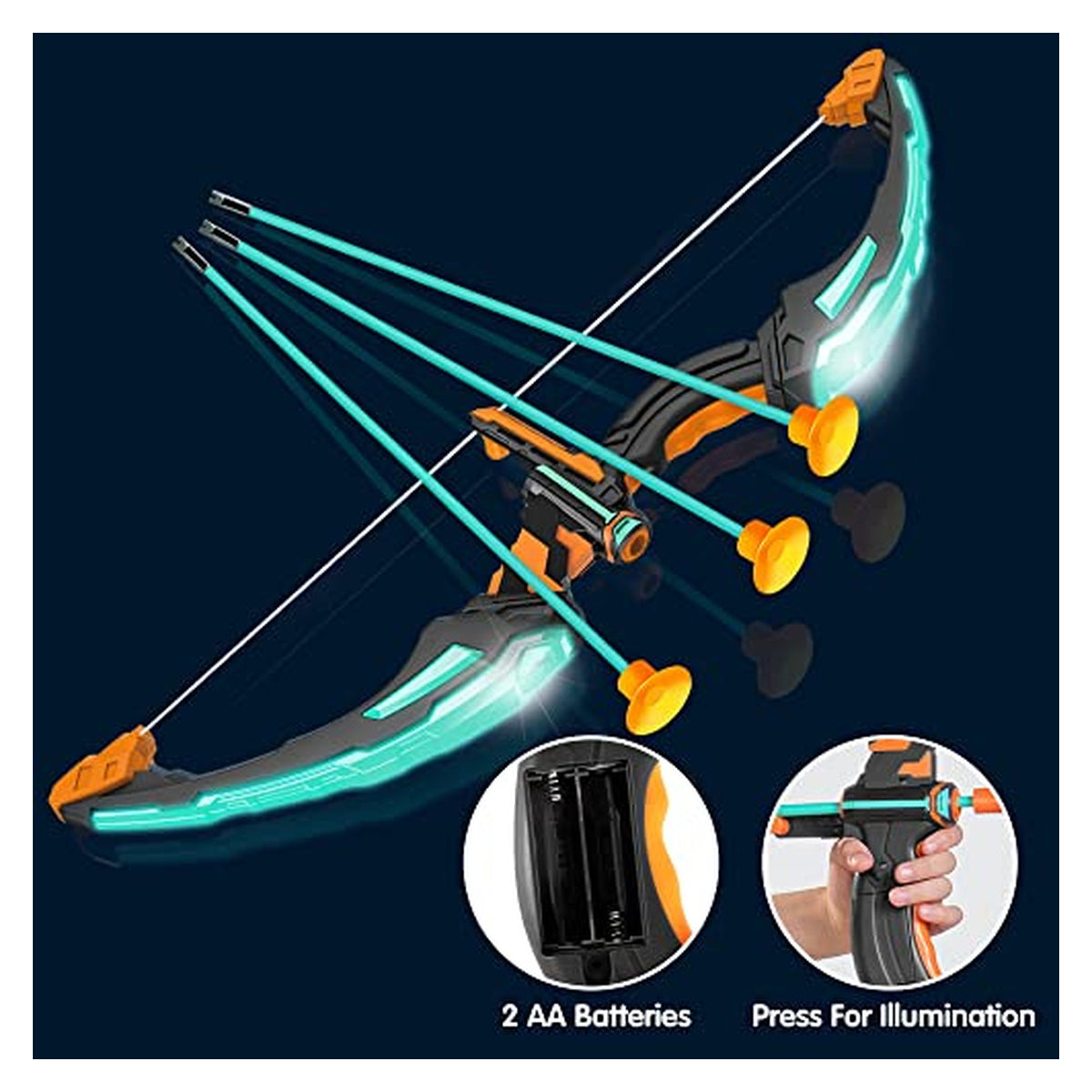 JOYIN LED Bow and Suction-Cup Arrow Toy Set — source image 3