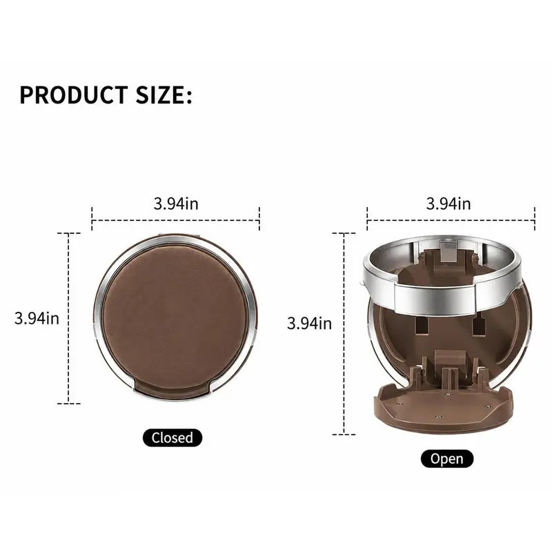 Foldable Car Cup Holder with Hook – Matching Duo – product view