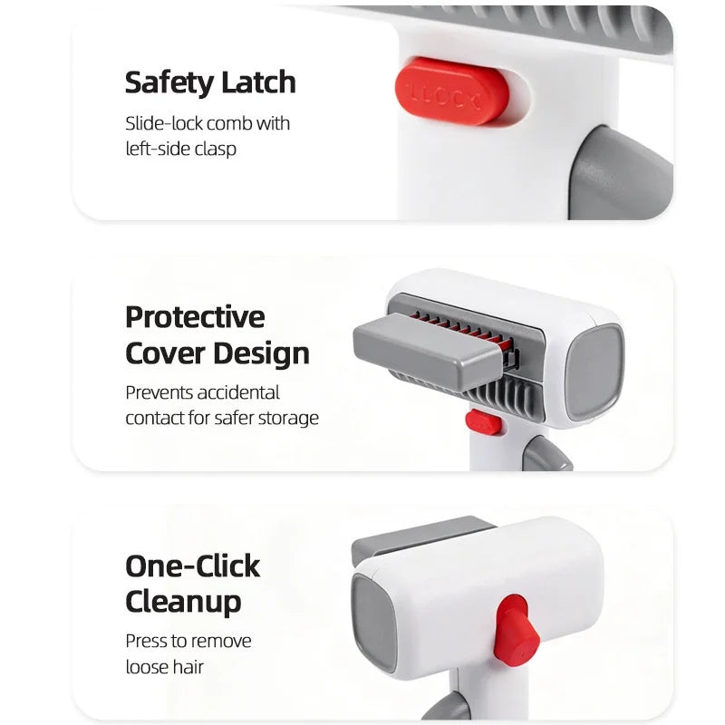 JUNGU two-in-one pet comb – product view 4