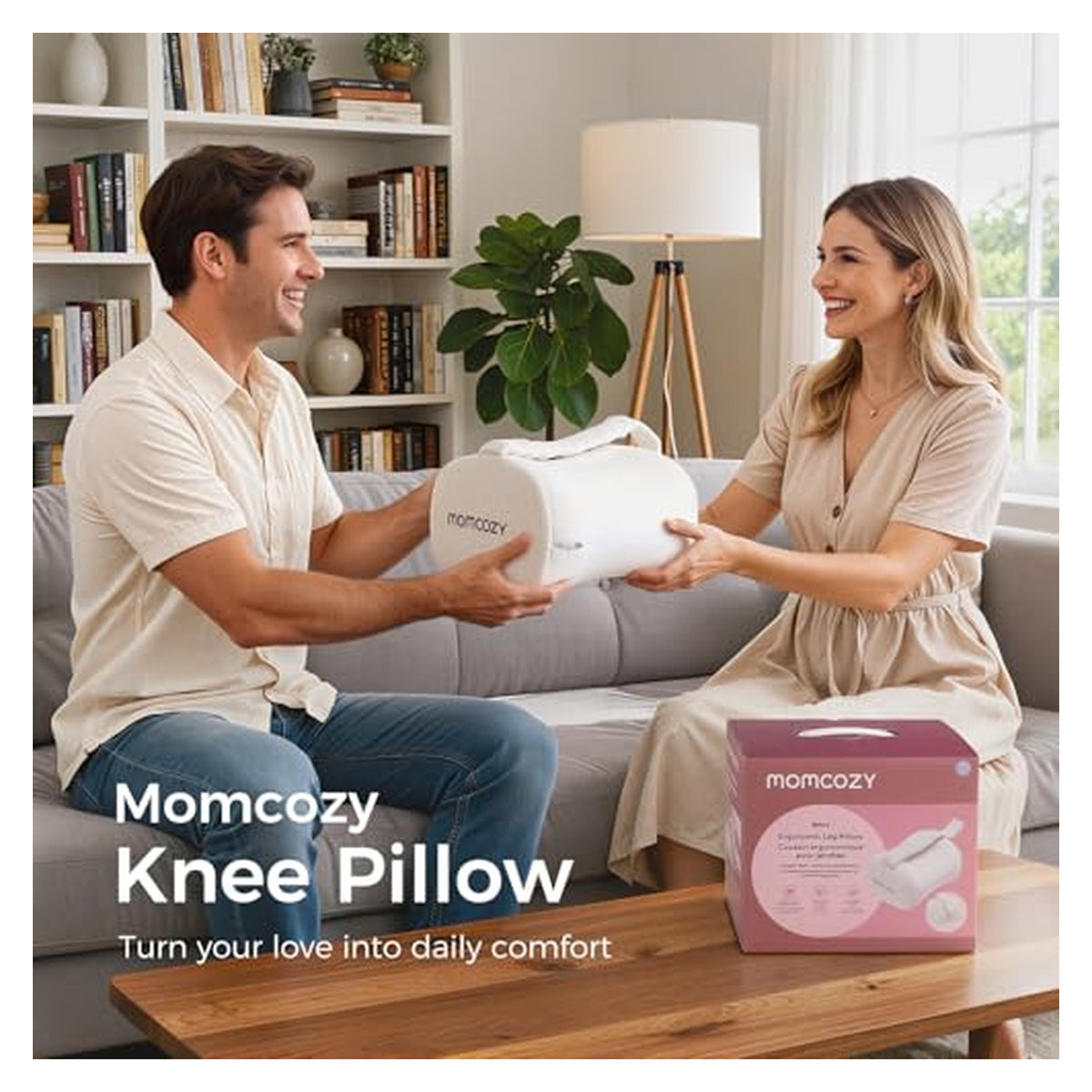 Momcozy Memory Foam Knee Pillow for Side Sleepers — source image 9