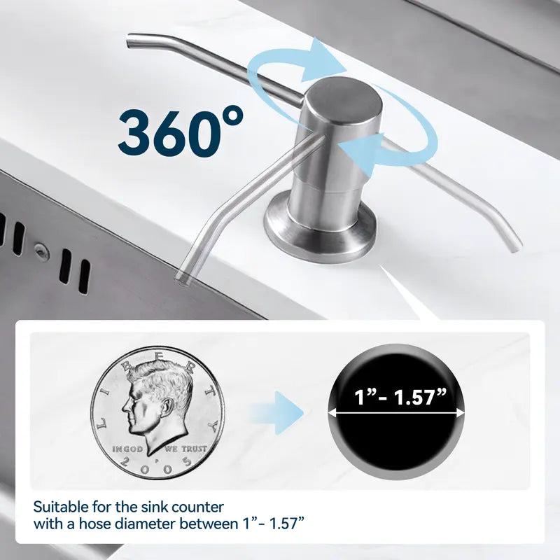 Kitchen Sink Soap Dispenser Pump Kit - Four-Kit Set original product photo 7