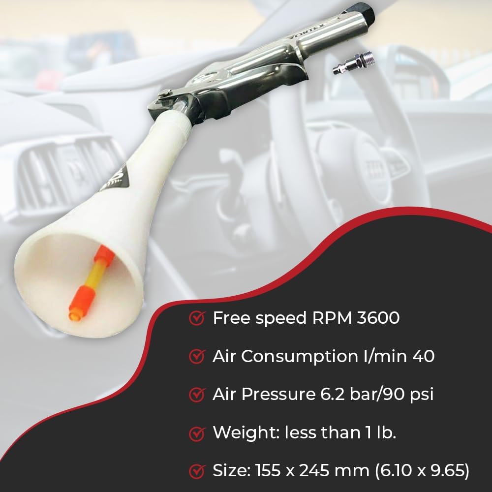 HI-TECH Vortex II Air Cleaning Gun – Pro Auto Detailing Tool for Deep Cleaning Interiors & Exteriors – Uses Air Compressor – Blasts Dust, Dirt & Grime Fast — source gallery