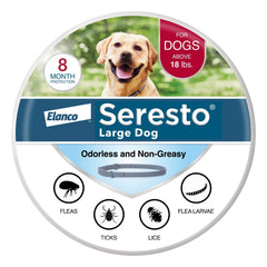 Eight-Month Flea and Tick Collar for Large Dogs