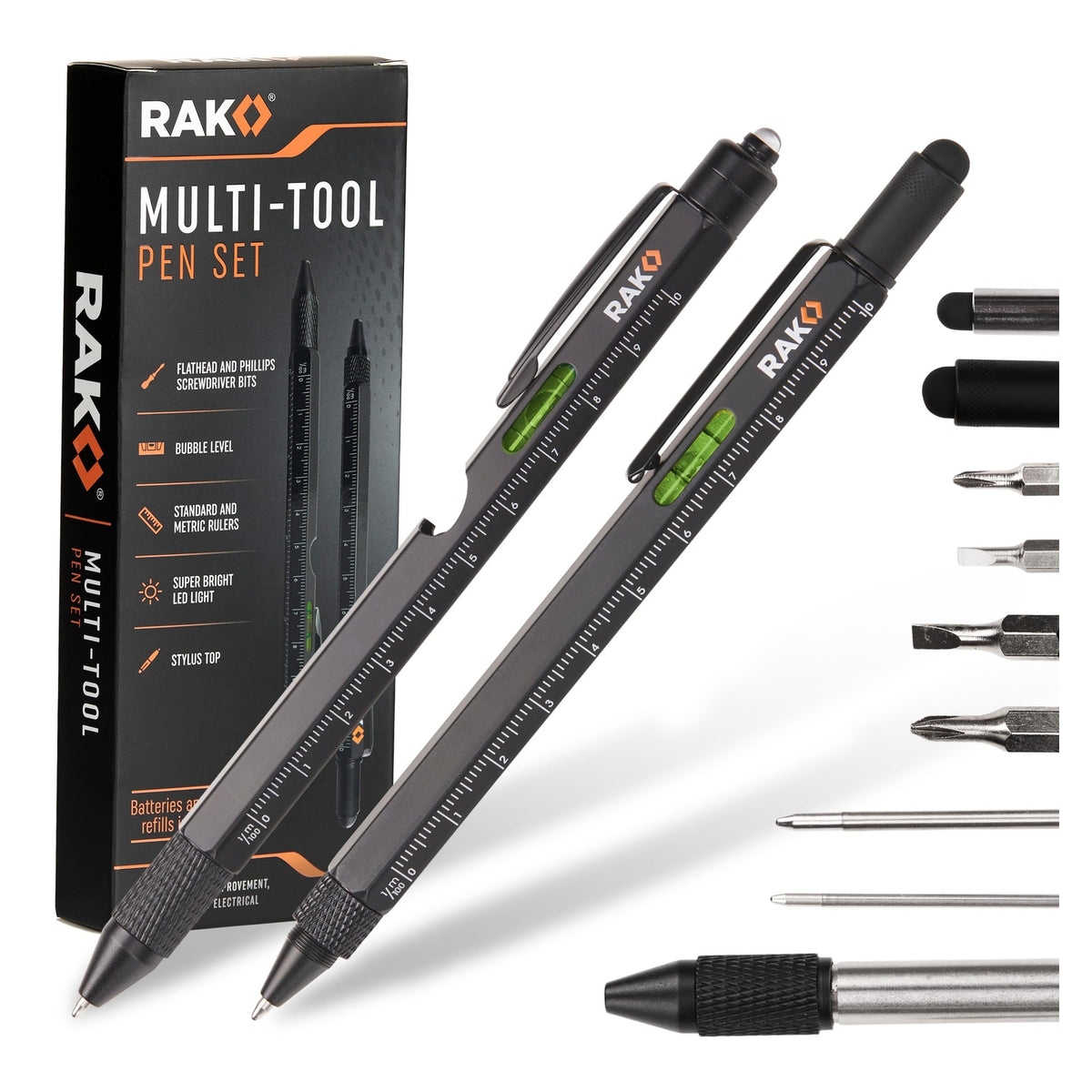 RAK 11-in-1 Multitool Pen Set - Four Pens