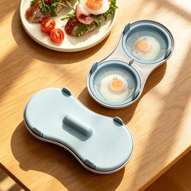 Dual-Cavity Microwave Egg Poachers – Matching Duo – product view