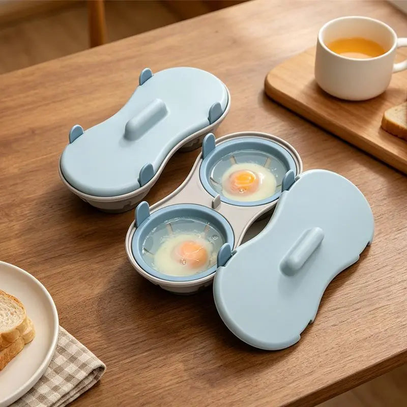 Dual-Cavity Microwave Egg Poachers – Matching Duo – product view