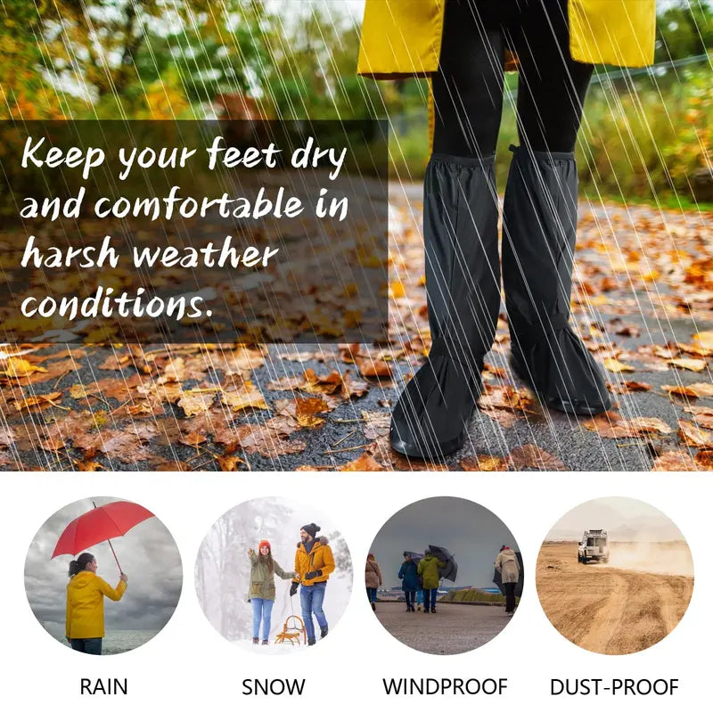 Reusable Waterproof Rain Boot Covers – Two Pairs – product view
