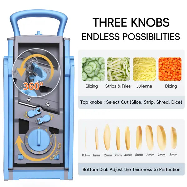 Foldable Adjustable Mandoline Slicer original product photo 8