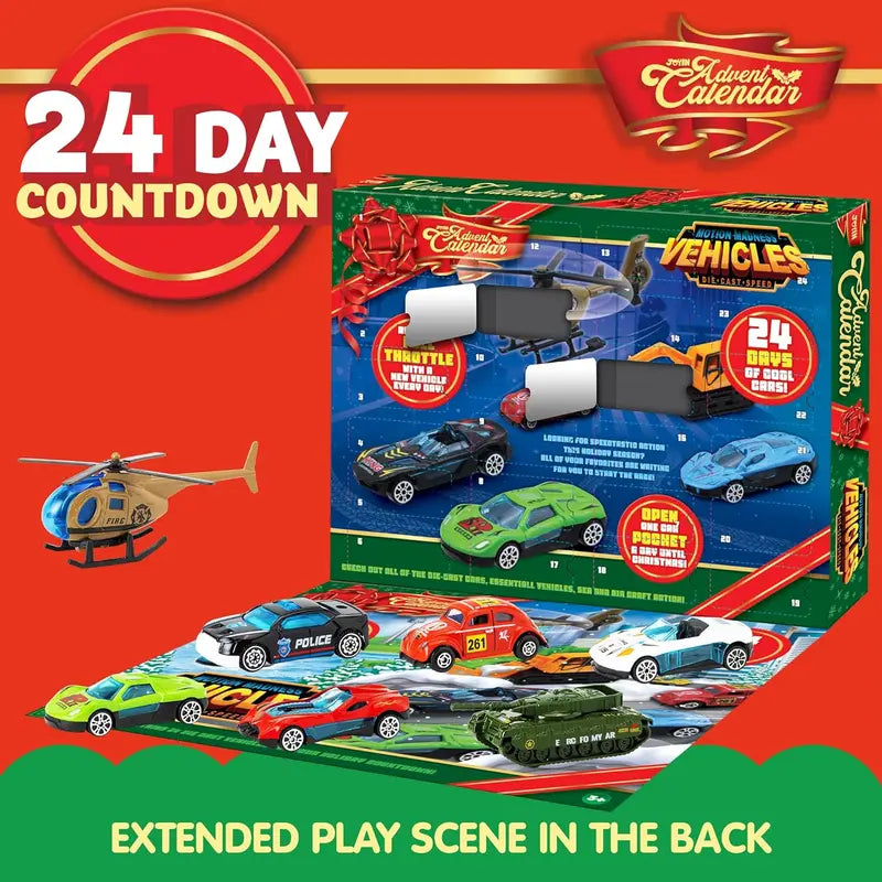 24-Car Christmas Advent Calendar original product photo 4