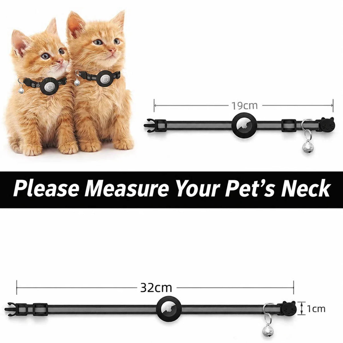 Reflective cat collar and holder – original collar illustration 3
