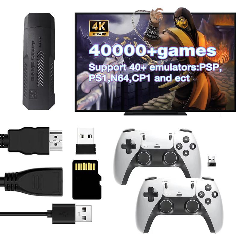 Tenlify - Nostalgia Stick Game Wireless Retro Game Console Upgrade Dual 2.4G Wireless Two Controllers