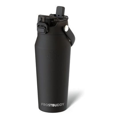 2-in-1 Straw & Chug Insulated Stainless Steel Water Bottle with Detachable Strap