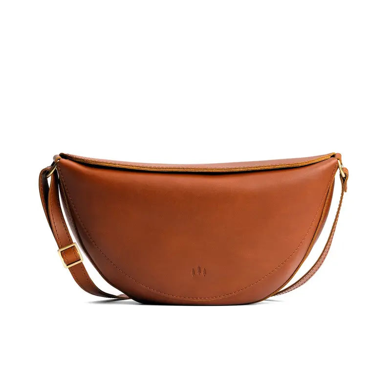 Soft Full-Grain Leather Koala Sling & Chest Crossbody Bag