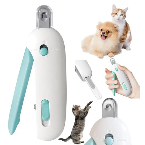 Precision Adjustable Safety Pet Nail Clipper with Anti-Splash Guard
