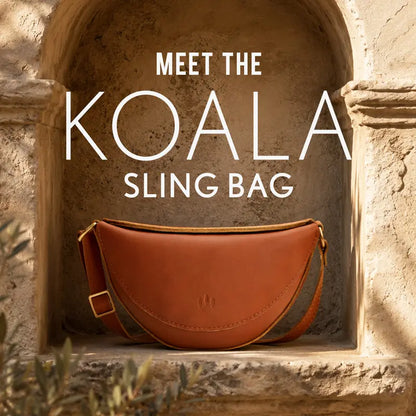Soft Full-Grain Leather Koala Sling & Chest Crossbody Bag