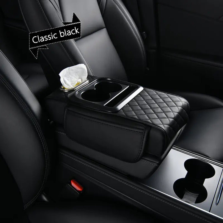 【Limited Time Buy 3 Get 1 Free】 Leather Car Armrest Cover for Comfort & Interior Upgrade