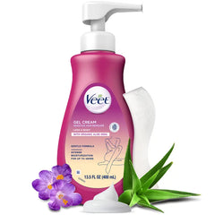 Sensitive Hair Removal Gel Cream with Organic Aloe Vera
