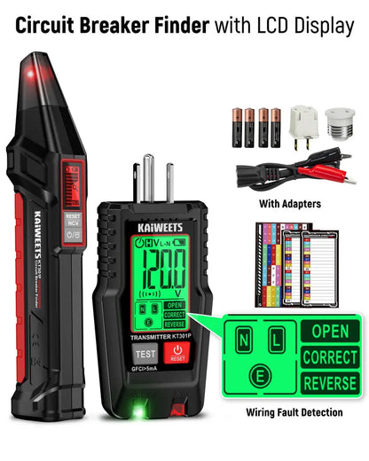 AC Circuit Breaker Finder Tool with LCD Display