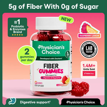 Physician-Approved Fiber Support: The #1 Sugar-Free Gummy for Digestive Regularity
