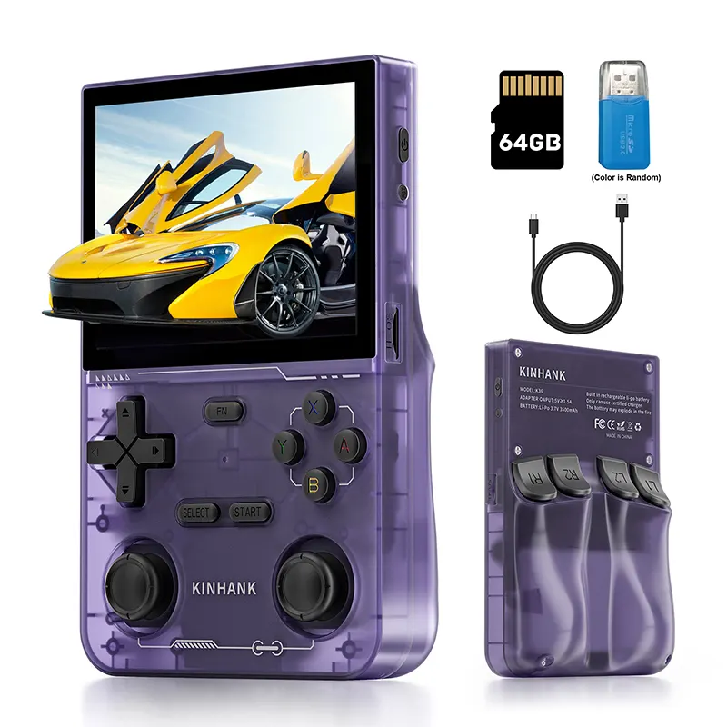 Upgrade Version - K36 Retro Handheld 64G Game Console