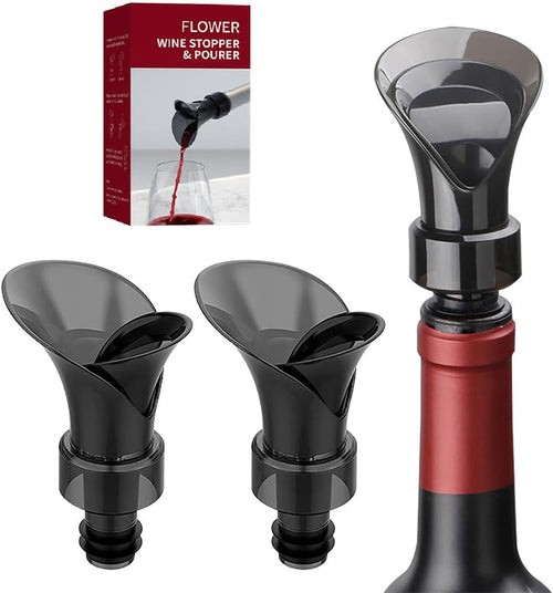 Smooth Pour, Instant Aeration & Zero-Drip Wine Stopper