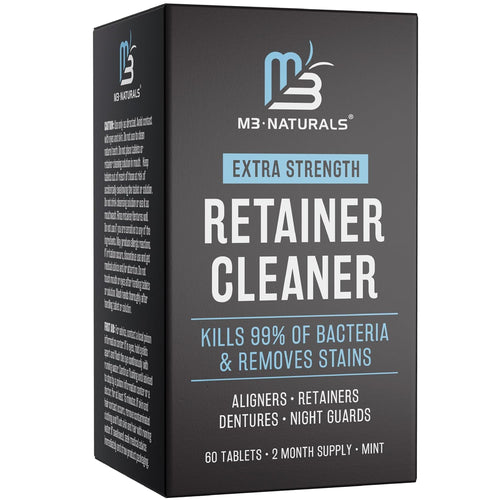 Keep Your Retainers Crystal Clear With Our Advanced 3-In-1 Tablets