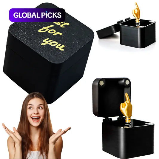 Hilarious Spring-Loaded Prank Middle Finger Gift Box