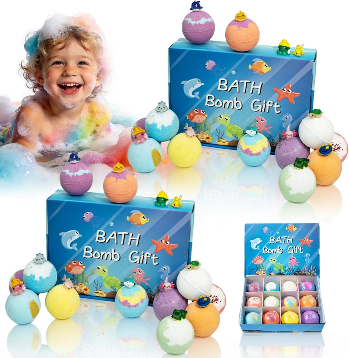 Fizzy Fun, Hidden Surprises: Premium Kids' Bath Bombs
