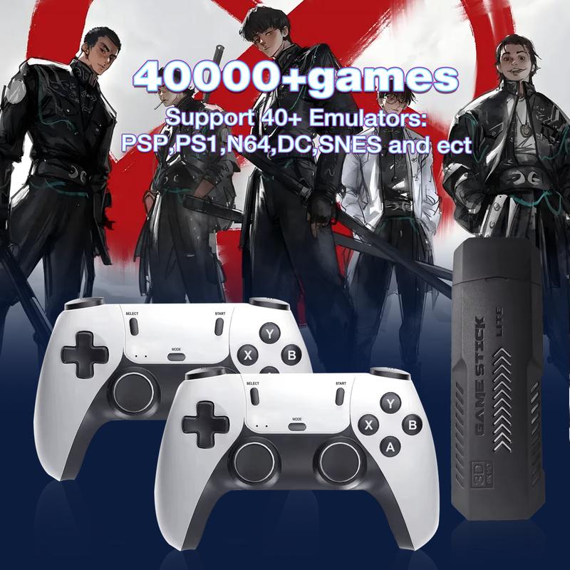 Tenlify - Nostalgia Stick Game Wireless Retro Game Console Upgrade Dual 2.4G Wireless Two Controllers