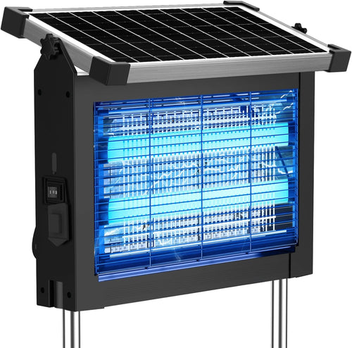 Reclaim Your Backyard with the ZeChuan Solar-Powered 4000V Bug Zapper