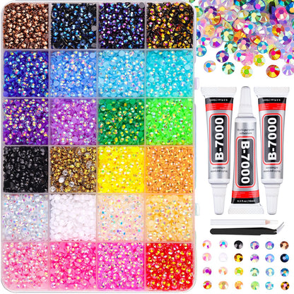 Unleash Your Sparkle: 37,000Pcs Premium Resin Jelly Rhinestone Kit