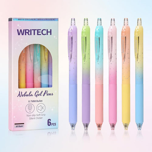 Smooth Quick-Dry Retractable Gel Pens (0.7mm Fine Point)