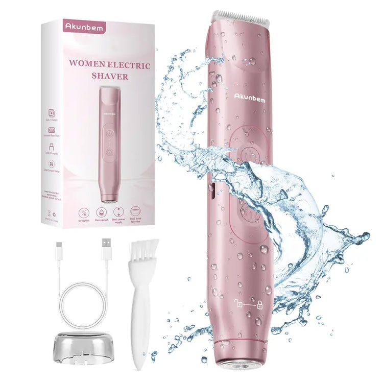 【Limited Time Buy 3 Get 1 Free】 Waterproof Bikini Trimmer for Women with Gentle Body Hair Removal