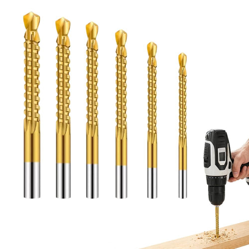 Titanium Side-Cutting Drill Bit Set – Drill, Ream & Side-Cut with One Tool