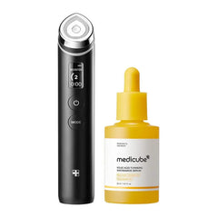 Microcurrent Facial Glow Device & Kojic Acid Turmeric Niacinamide Serum Set